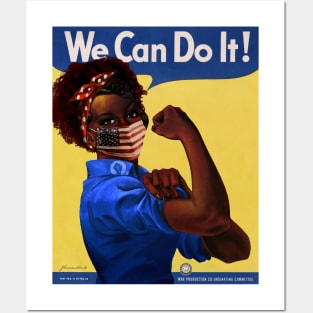 African American Rosie the Riveter We Can Do It Coronavirus 2020 Poster Posters and Art